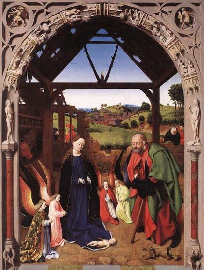 CHRISTUS, Petrus The Nativity Germany oil painting art